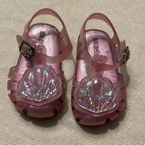 Mini Melissa Shell Sandals US baby/toddler 5